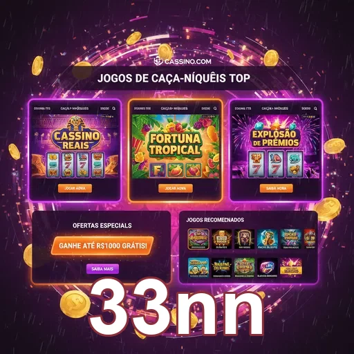 Interface do aplicativo cassino 33nn em celular